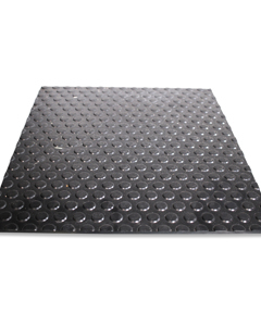 Plate  8-430x495 HDPE black with nubbed surface